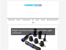 Tablet Screenshot of connectortips.com